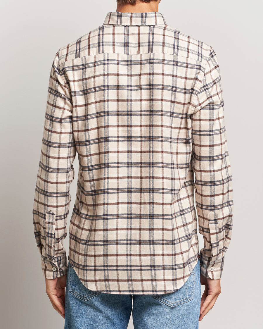 Herre | Skjorter | Morris | Soft Check Flannel Shirt Camel