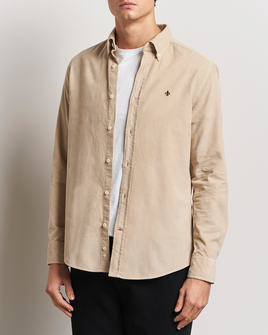 Herre | Skjorter | Morris | Douglas Corduroy Shirt Khaki