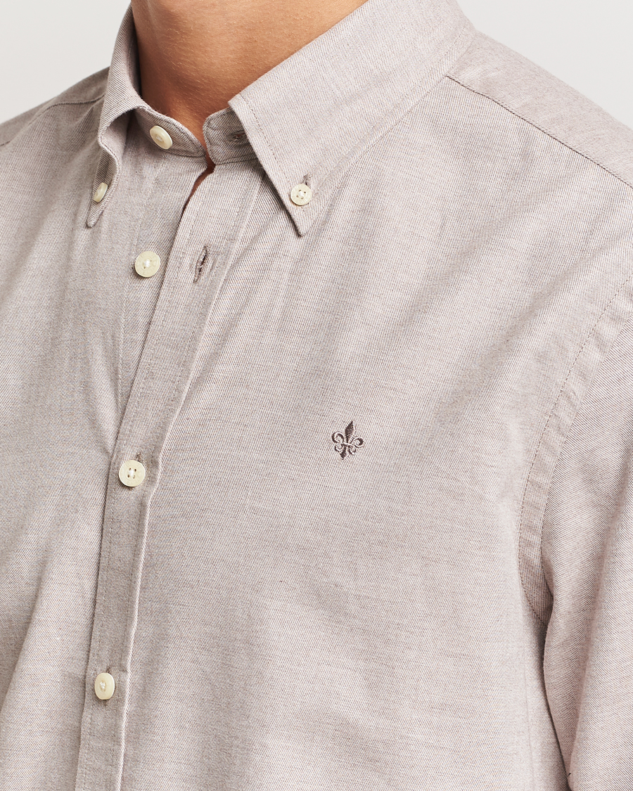 Herre | Skjorter | Morris | Watts Flannel Shirt Khaki