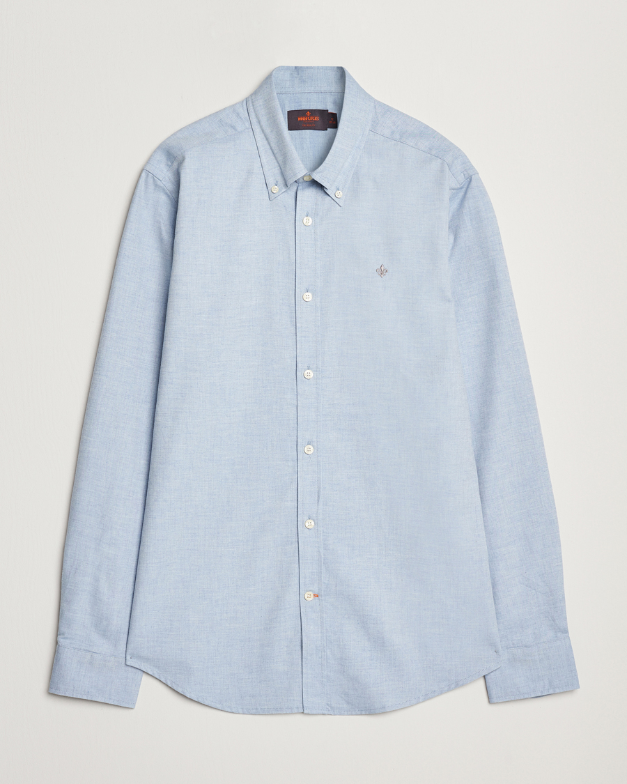 Herre | Skjorter | Morris | Watts Flannel Shirt Light Blue