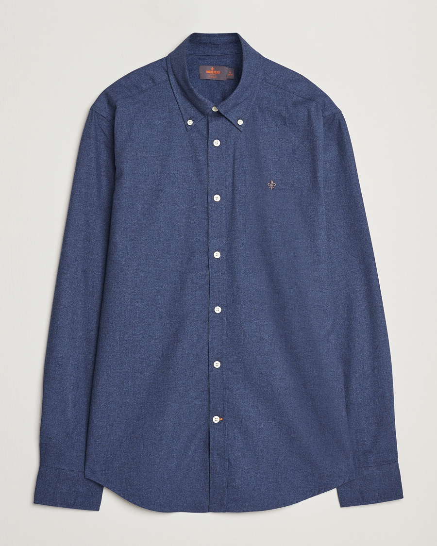 Herre | Skjorter | Morris | Watts Flannel Shirt Navy