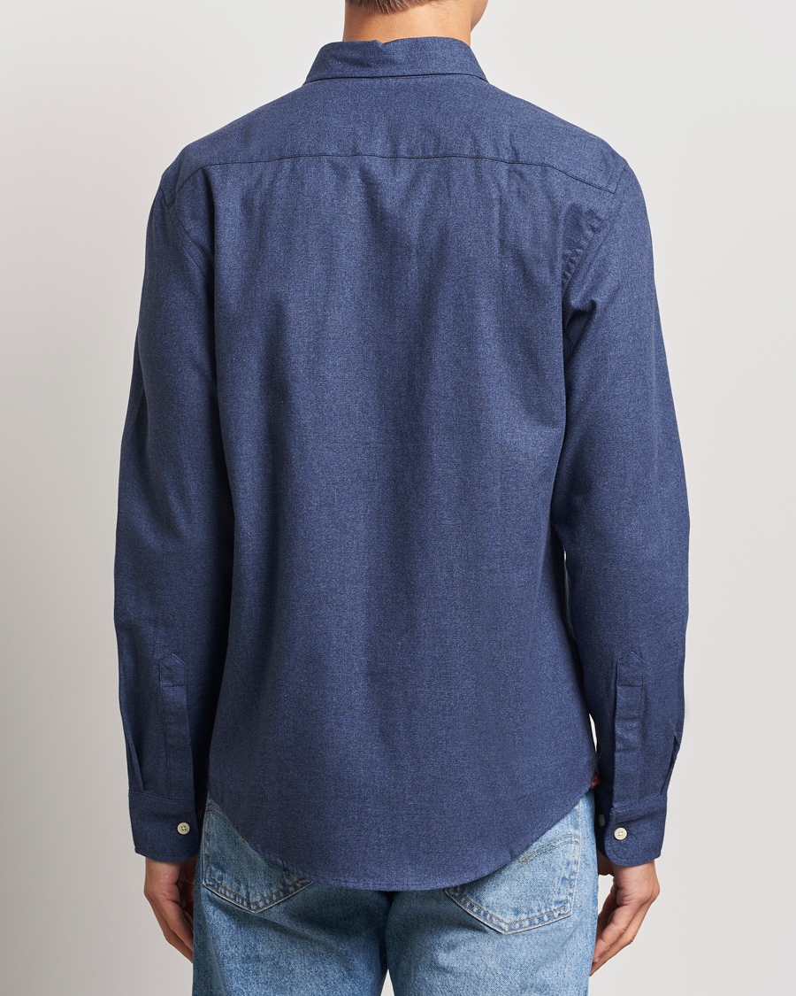 Herre | Skjorter | Morris | Watts Flannel Shirt Navy