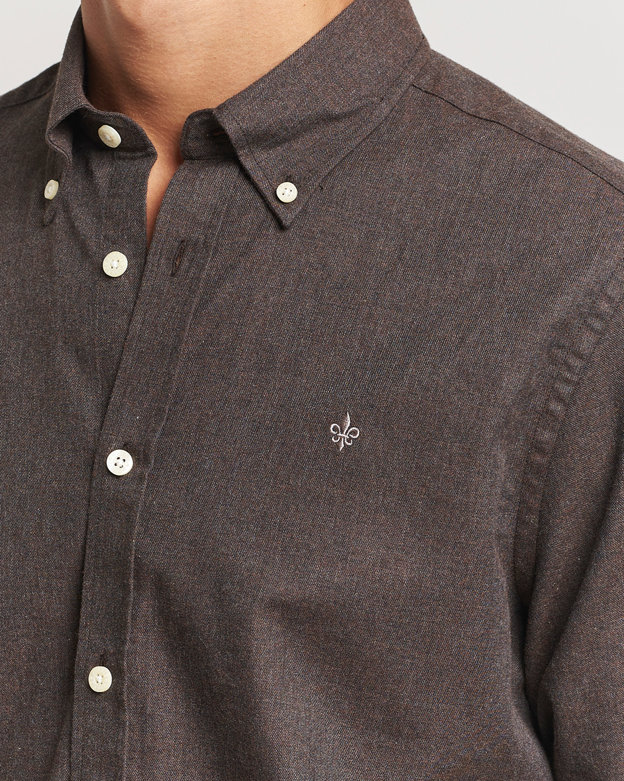 Herre | Skjorter | Morris | Watts Flannel Shirt Brown
