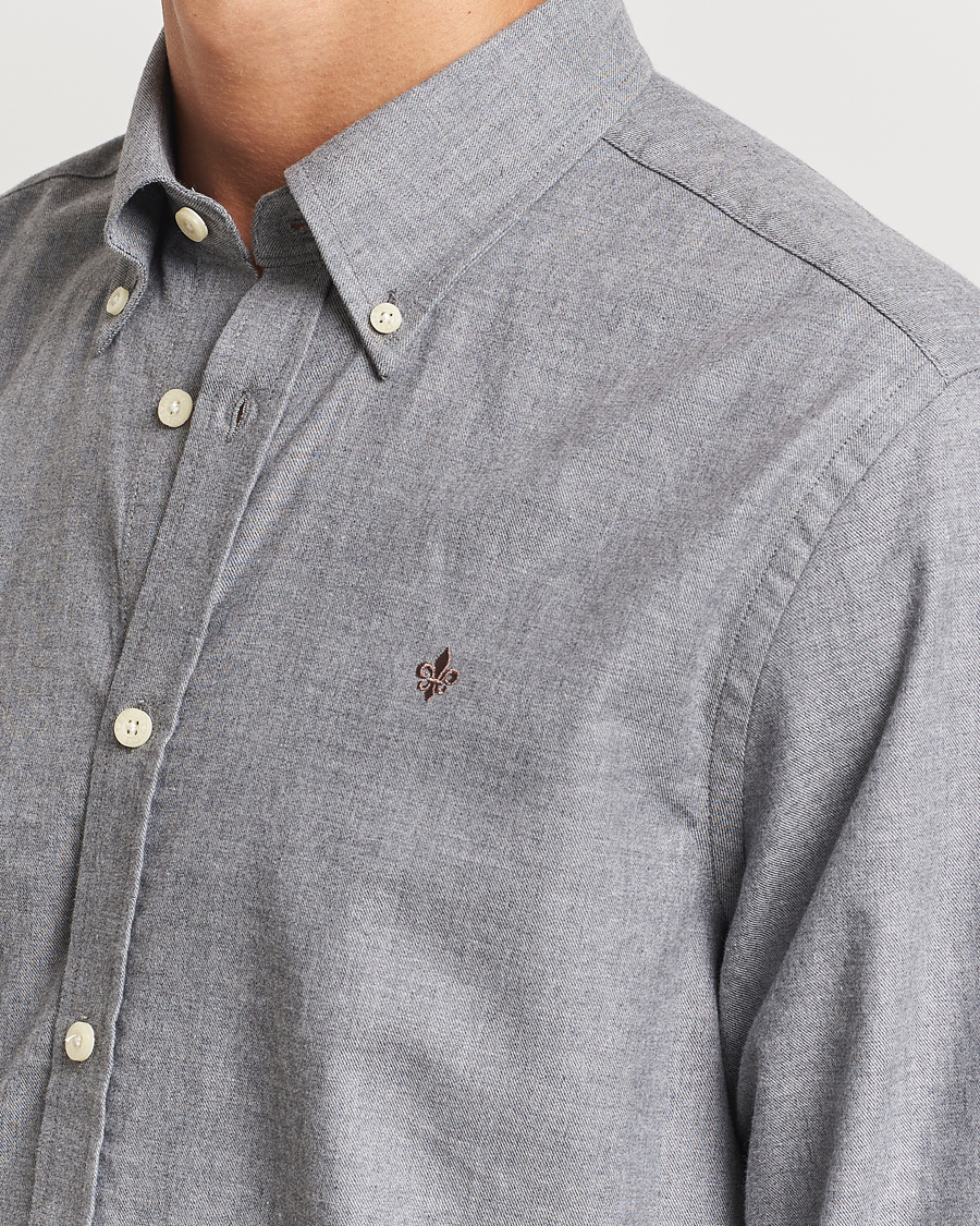 Herre | Skjorter | Morris | Watts Flannel Shirt Grey