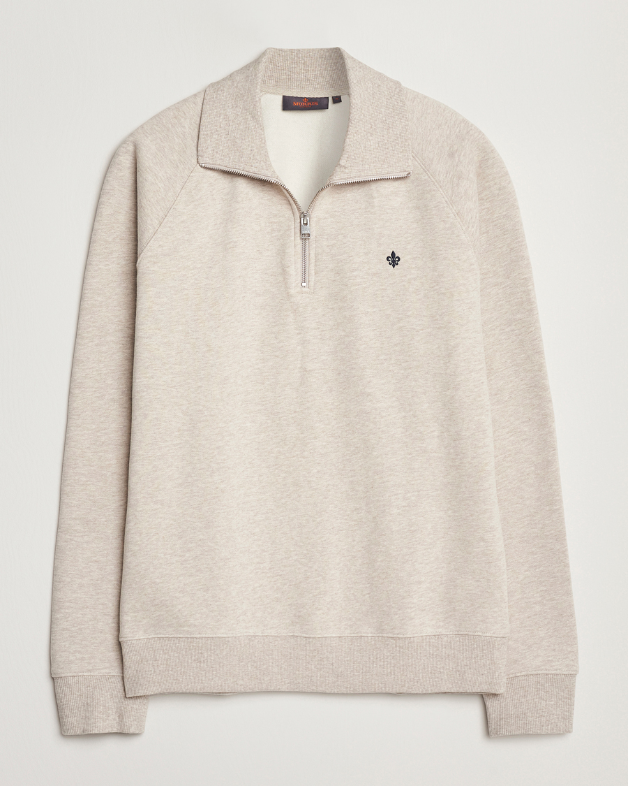 Herre | Trøjer | Morris | Maryon Half Zip Sweatshirt Khaki