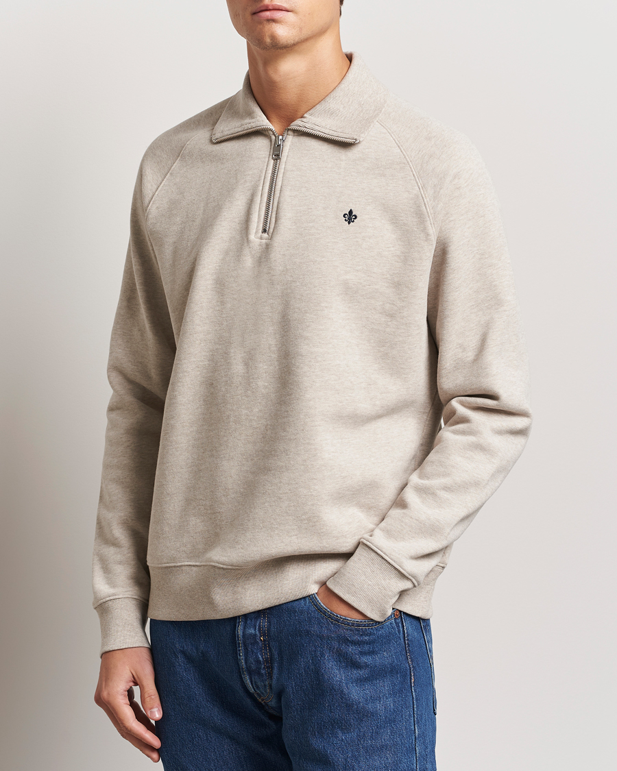 Herre | Trøjer | Morris | Maryon Half Zip Sweatshirt Khaki