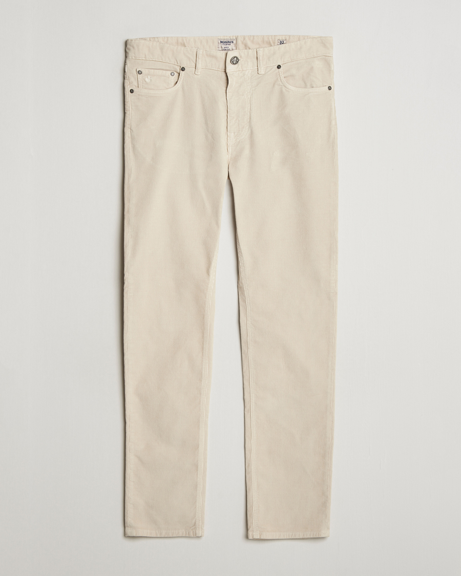 Herre | Bukser | Morris | James Corduroy 5-Pocket Pant Off White