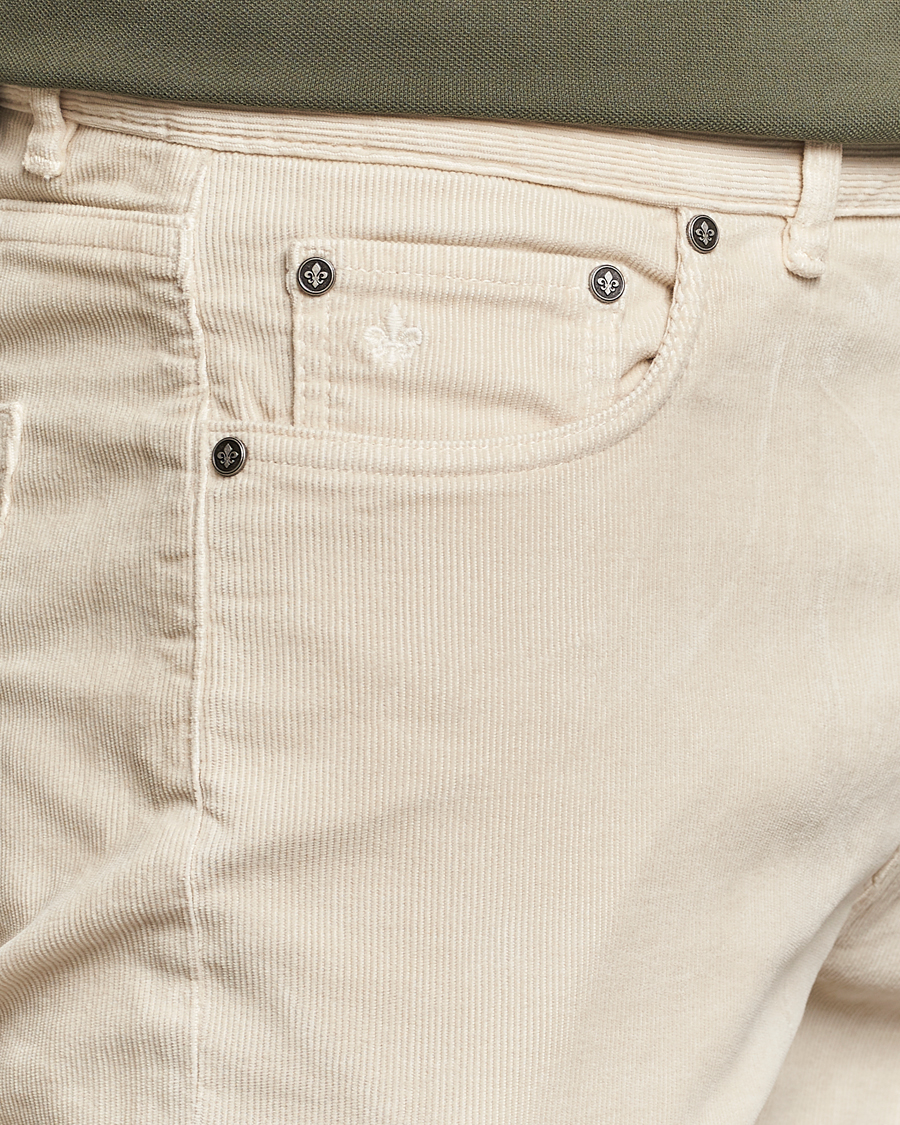 Herre | Bukser | Morris | James Corduroy 5-Pocket Pant Off White