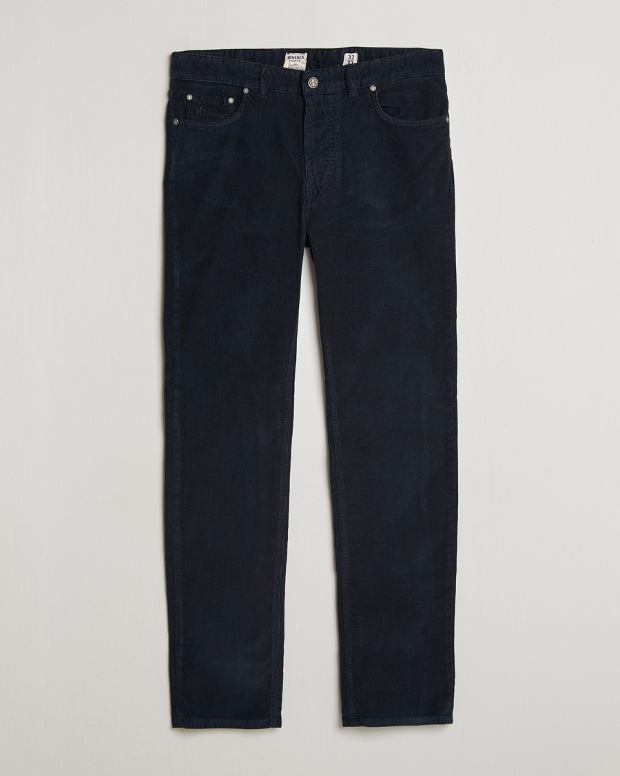 Herre | Bukser | Morris | James Corduroy 5-Pocket Pant Navy