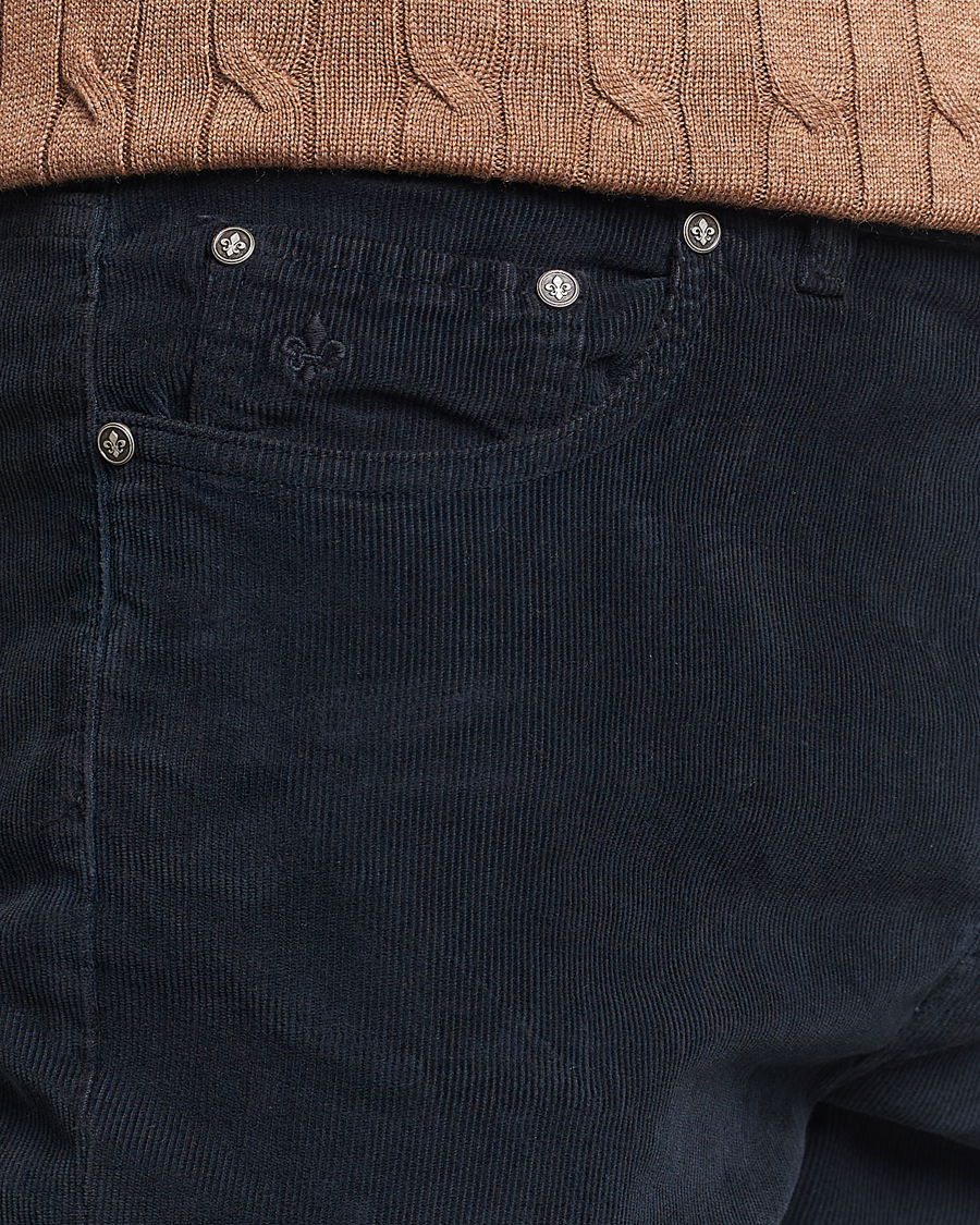 Herre | Bukser | Morris | James Corduroy 5-Pocket Pant Navy