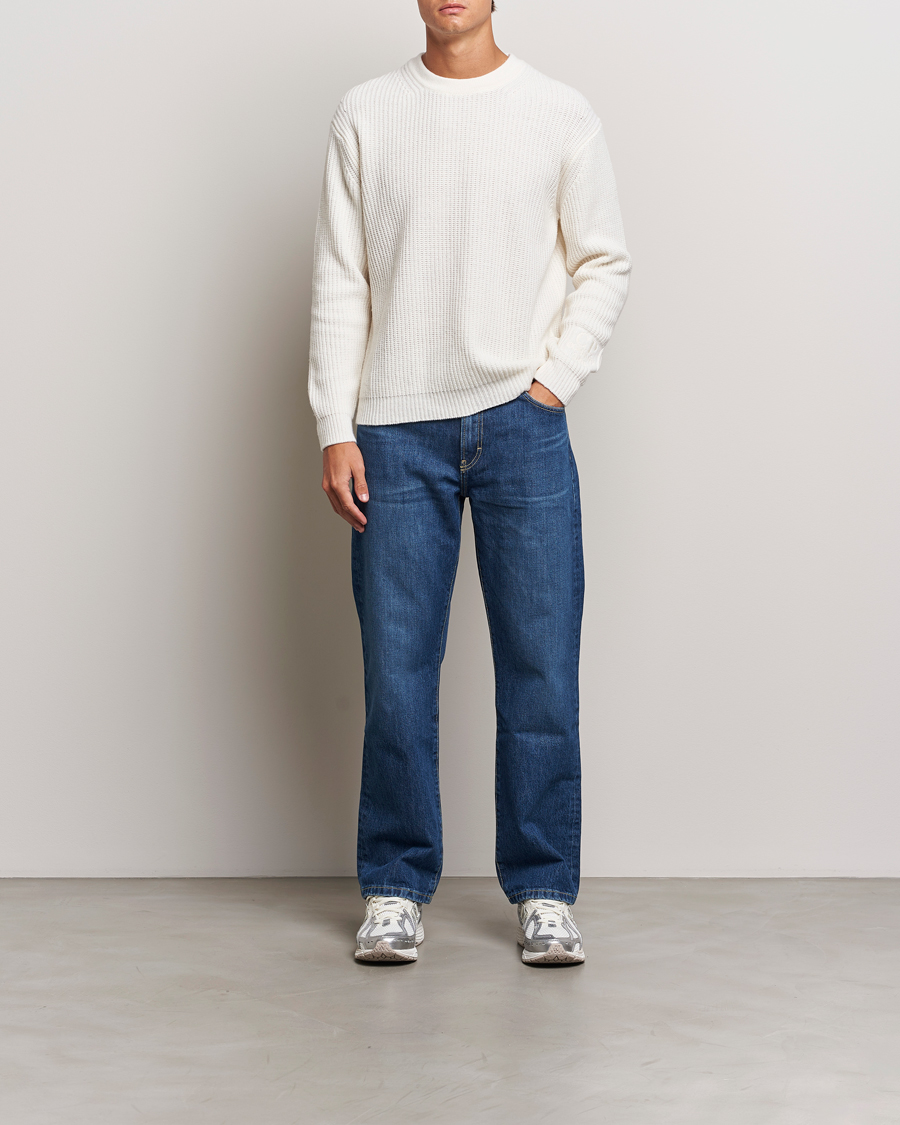 Herre | Trøjer | C.P. Company | Lambswool Knitted Crew Neck Off White
