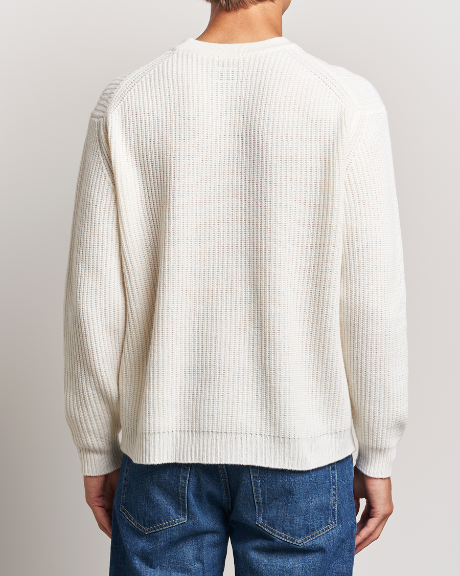 Herre | Trøjer | C.P. Company | Lambswool Knitted Crew Neck Off White