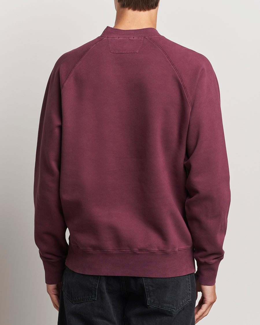 Herre | Trøjer | C.P. Company | Brushed Emerized Fleece Sweatshirt Burgundy