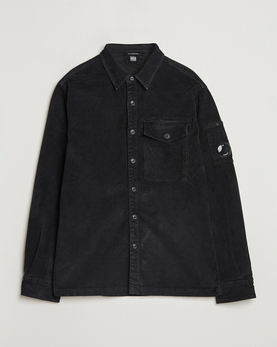 Herre | Skjorter | C.P. Company | Corduroy Lens Overshirt Black