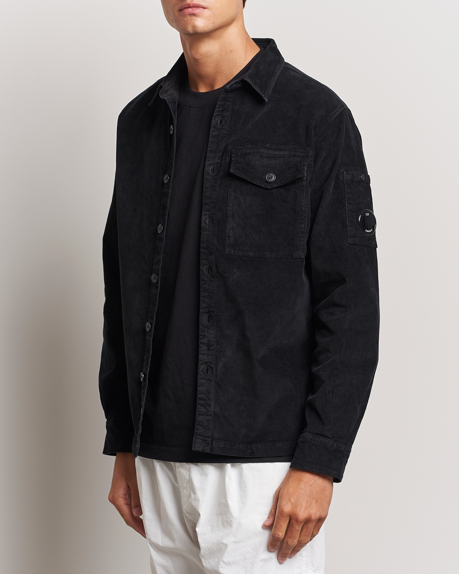 Herre | Skjorter | C.P. Company | Corduroy Lens Overshirt Black