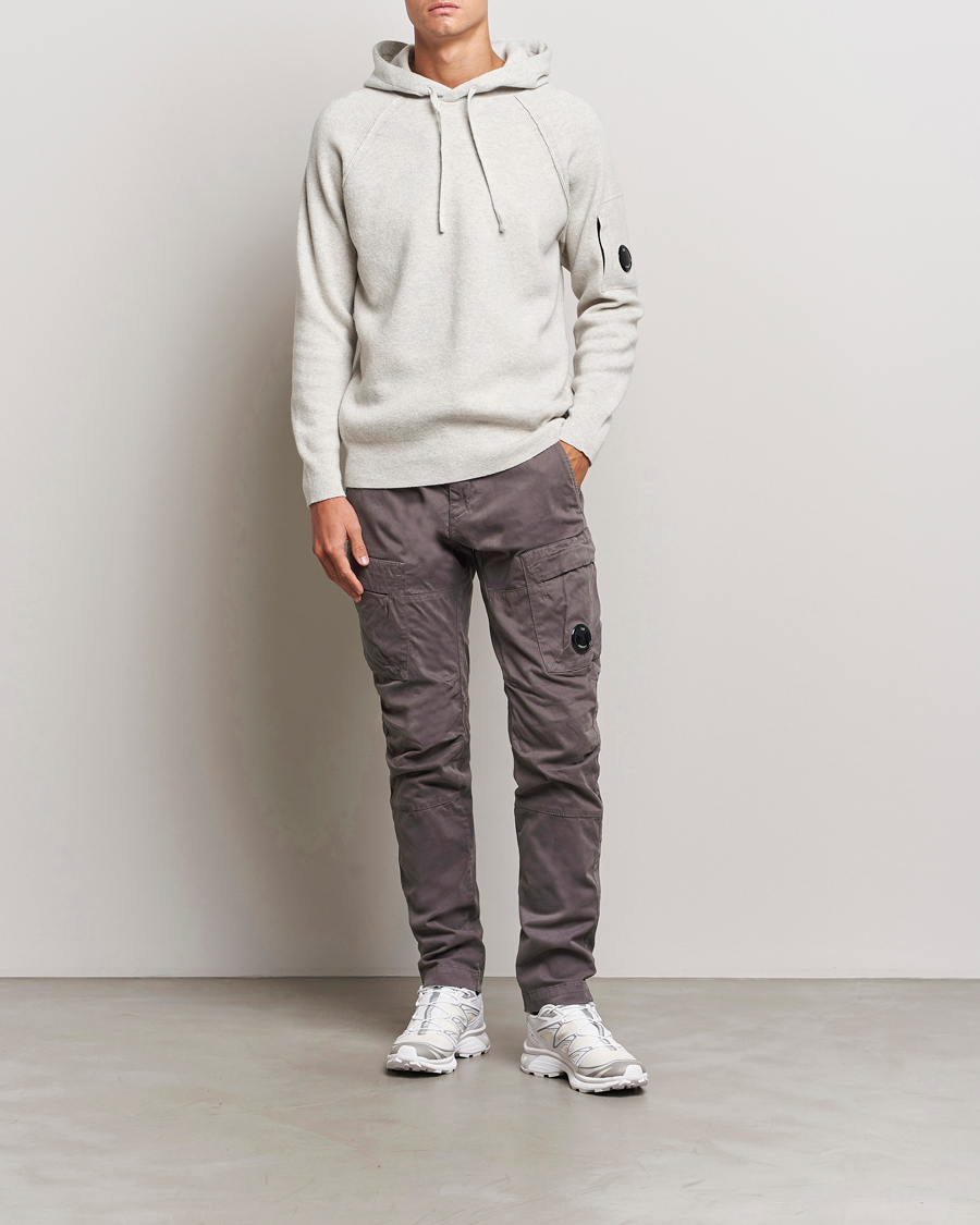 Herre | Bukser | C.P. Company | Stretch Satin Lens Cargo Pants Dark Grey