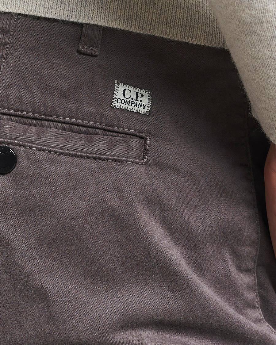 Herre | Bukser | C.P. Company | Stretch Satin Lens Cargo Pants Dark Grey