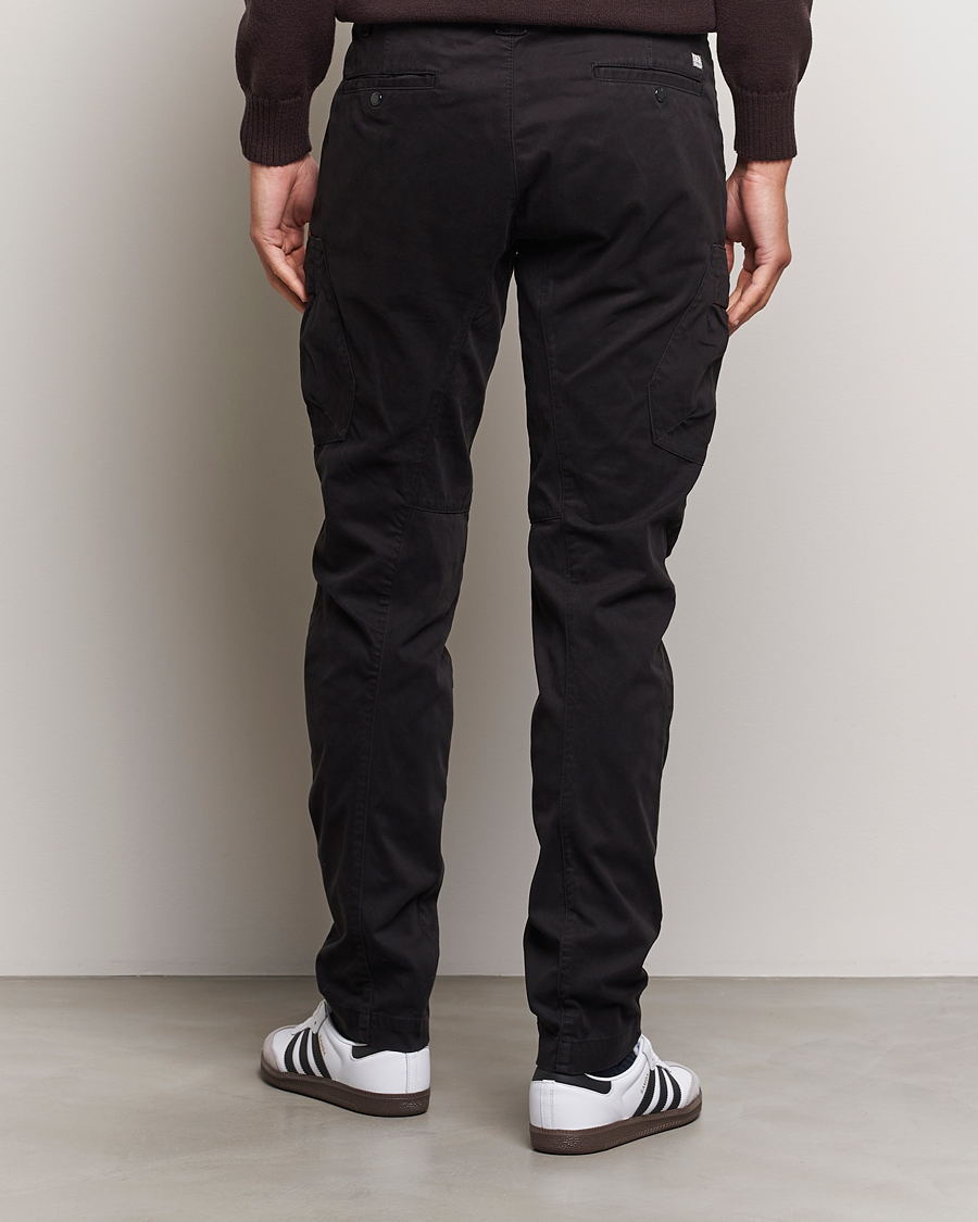 Herre | Bukser | C.P. Company | Stretch Satin Lens Cargo Pants Black