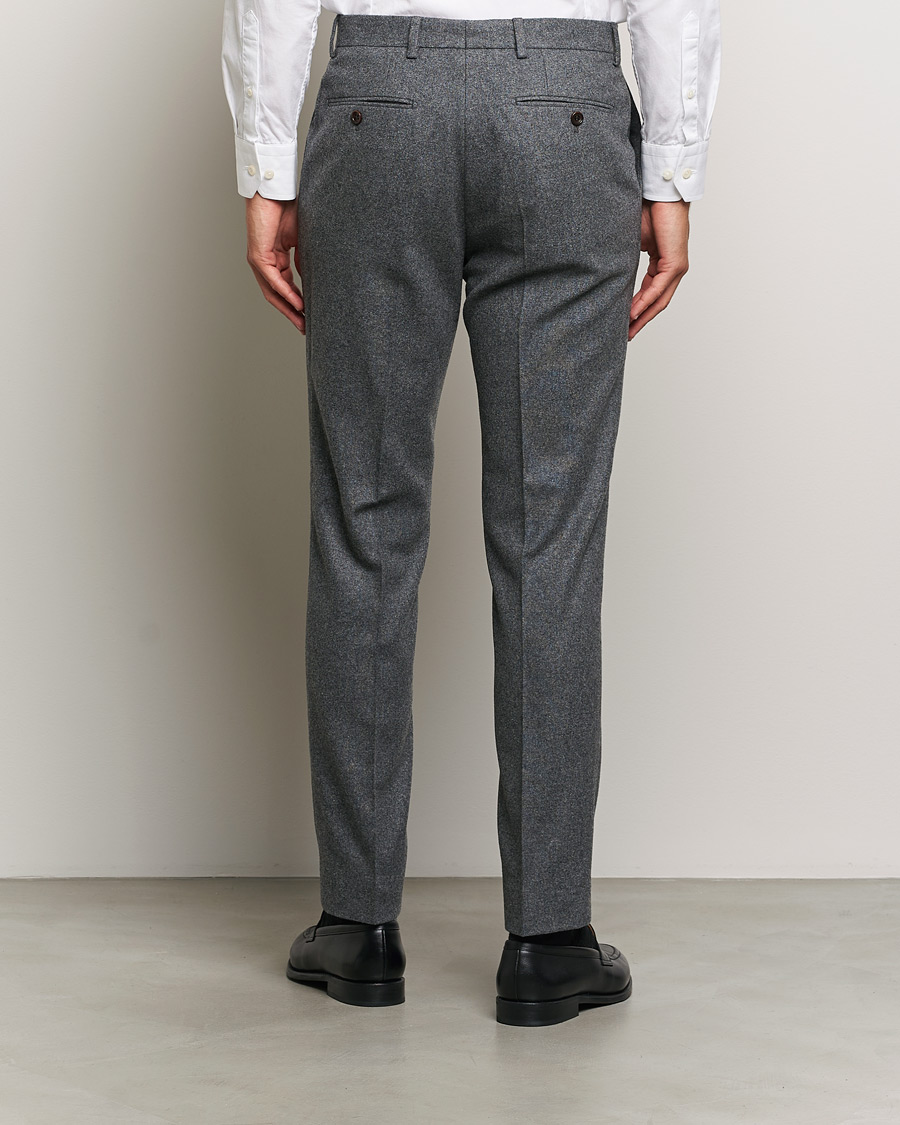 Herre | Bukser | Morris Heritage | Flannel Suit Trousers Grey