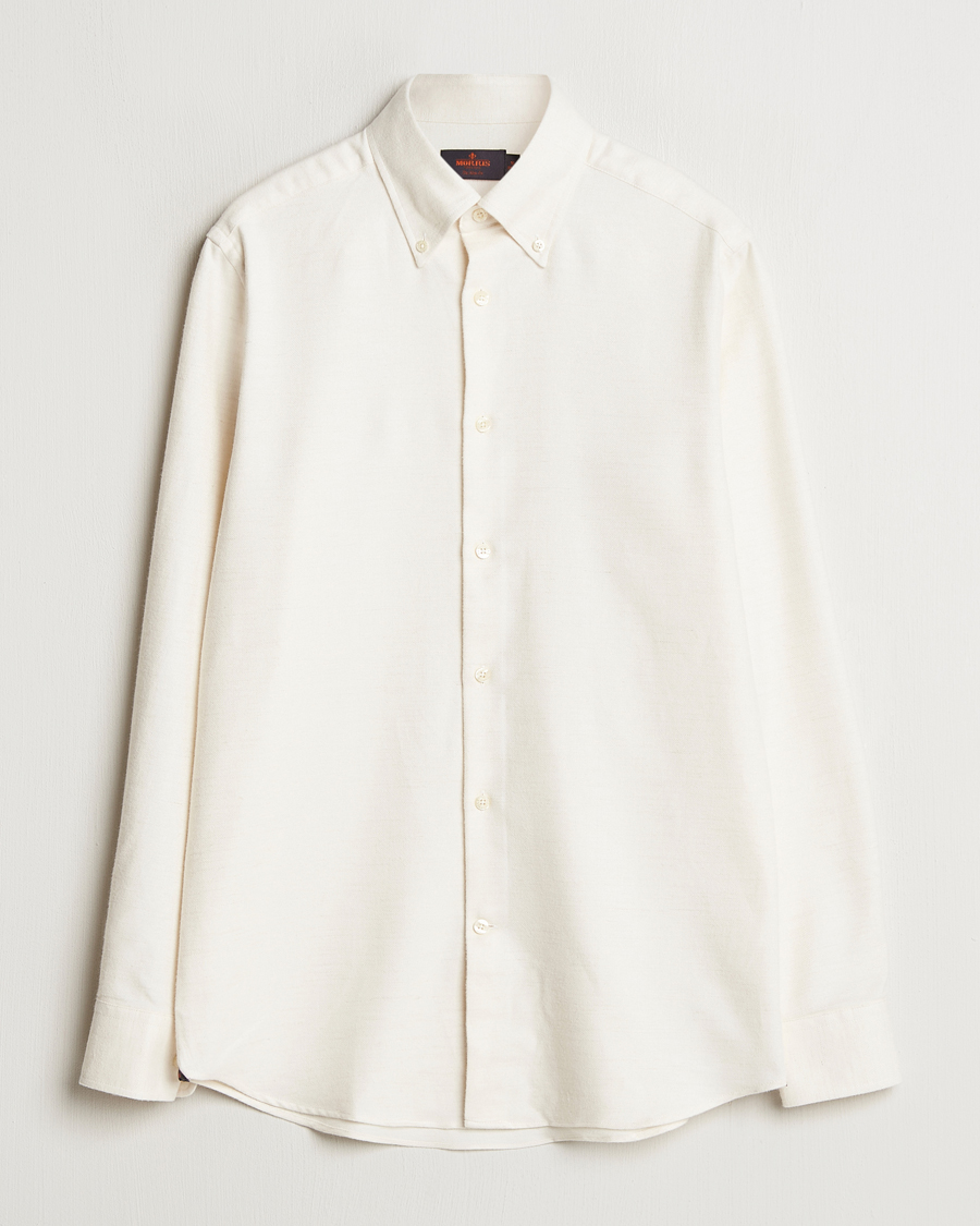 Herre | Skjorter | Morris Heritage | Soft Lama Slim Fit Shirt Off White