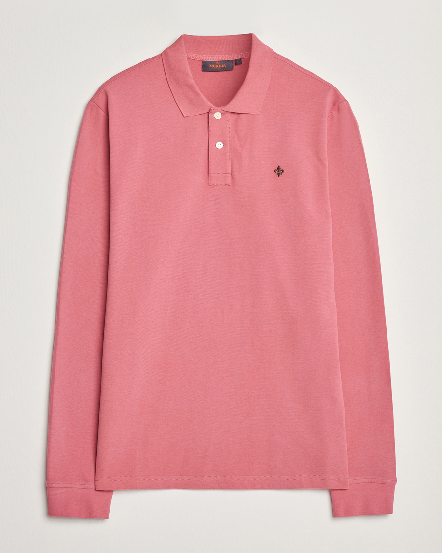 Herre | Trøjer | Morris | Camden Long Sleeve Polo Pink