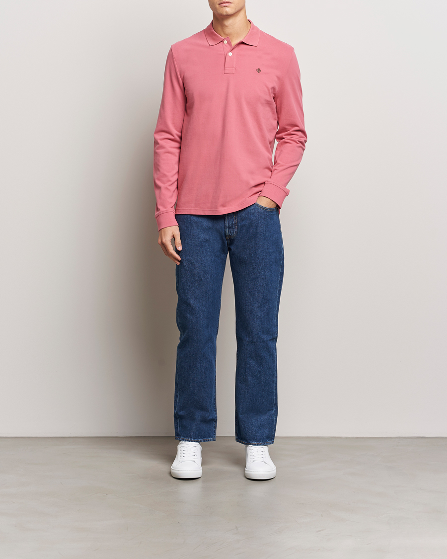 Herre | Trøjer | Morris | Camden Long Sleeve Polo Pink