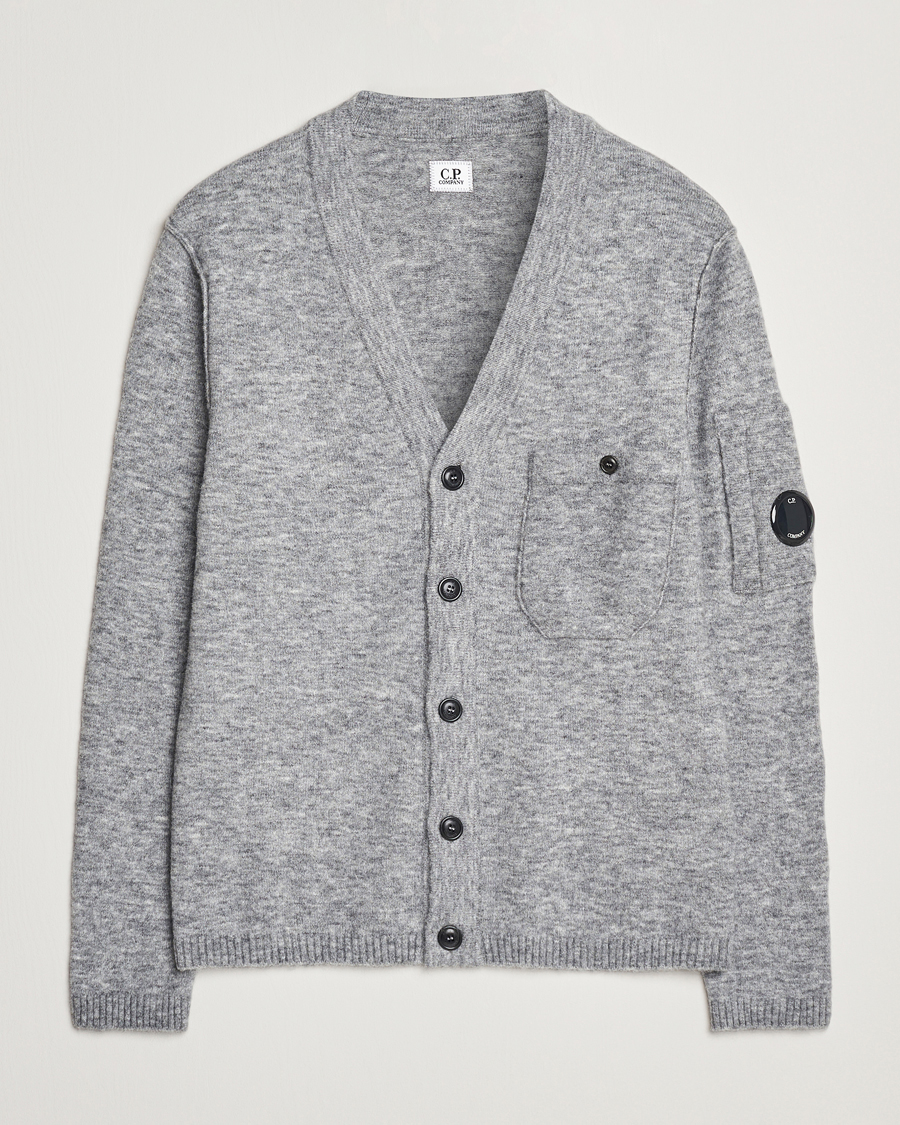 Herre | Trøjer | C.P. Company | Alpaca/Wool Cardigan Grey Melange