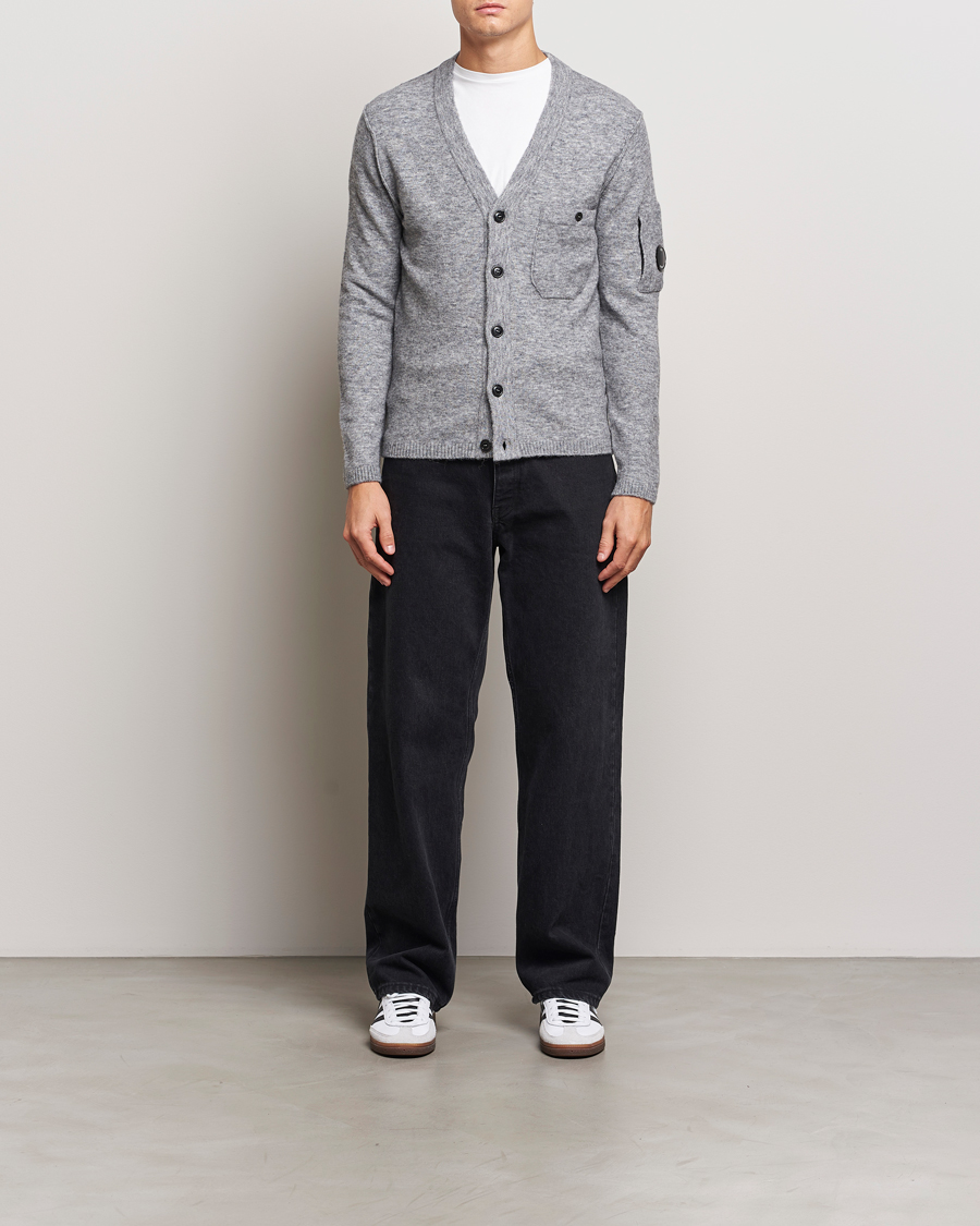 Herre | Trøjer | C.P. Company | Alpaca/Wool Cardigan Grey Melange