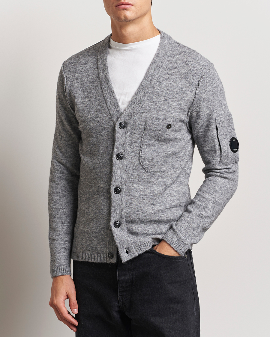 Herre | Trøjer | C.P. Company | Alpaca/Wool Cardigan Grey Melange