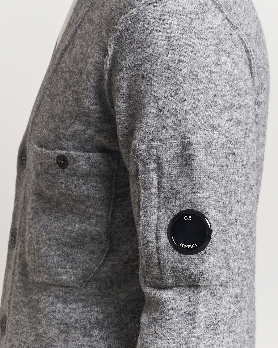 Herre | Trøjer | C.P. Company | Alpaca/Wool Cardigan Grey Melange
