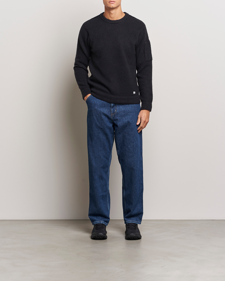 Herre | Trøjer | C.P. Company | Alpaca Soft Knitted Crewneck Black