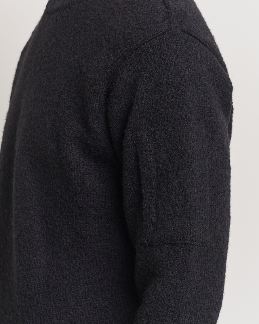 Herre | Trøjer | C.P. Company | Alpaca Soft Knitted Crewneck Black