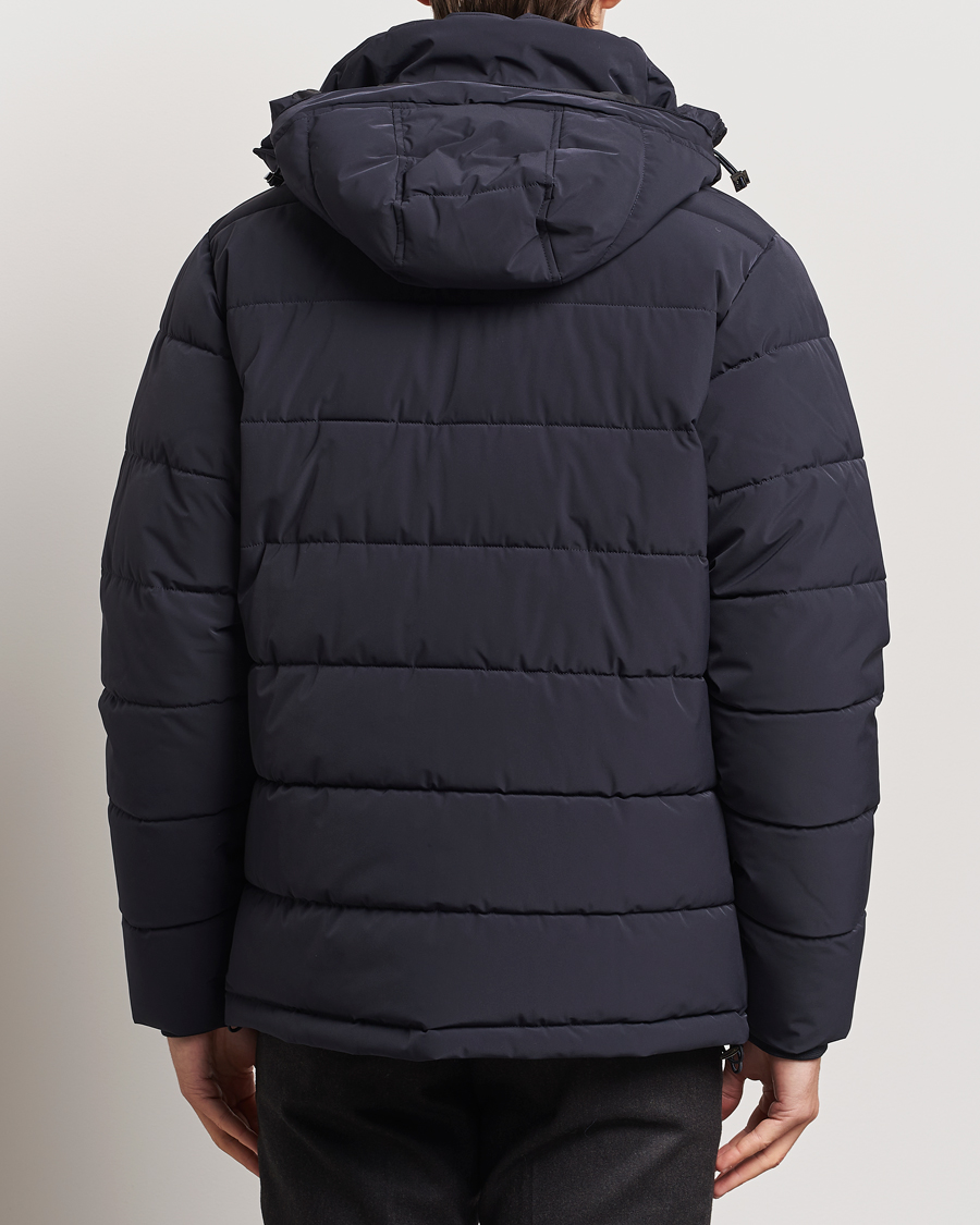 Herre | Jakker | Oscar Jacobson | Hooded Puffer Jacket Navy