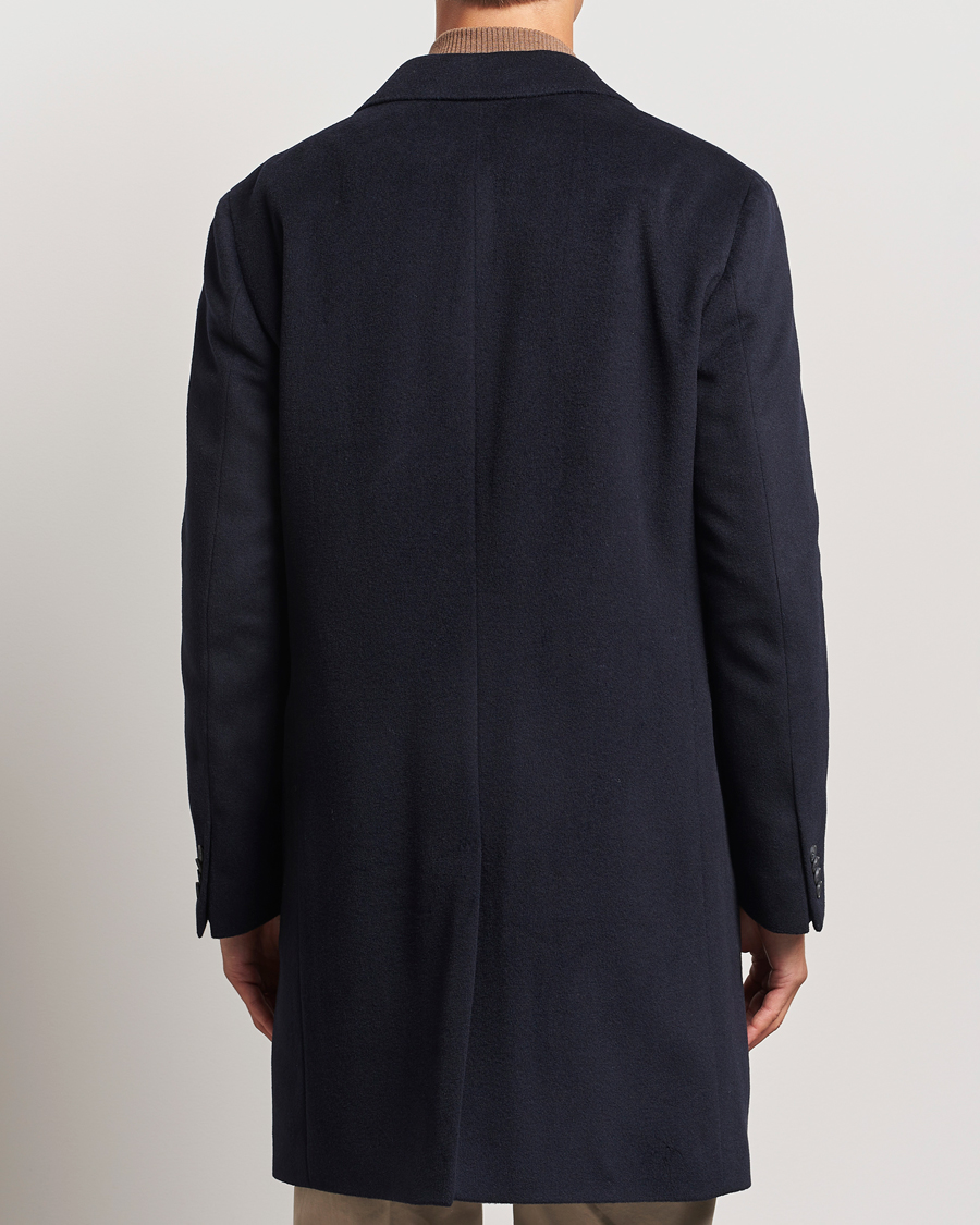 Herre | Jakker | Oscar Jacobson | Sylar Wool/Cashmere Coat Navy
