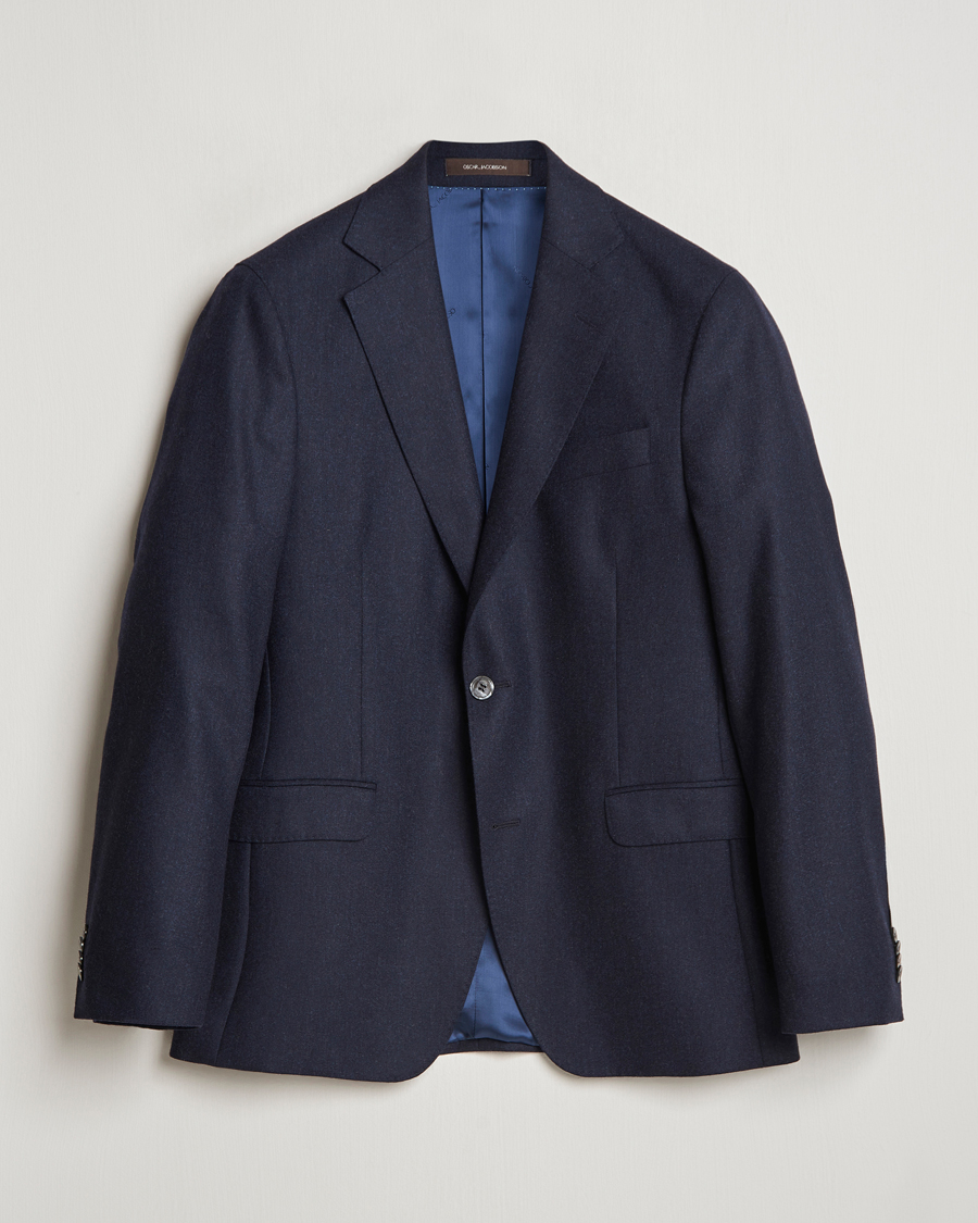 Herre | Blazere & jakker | Oscar Jacobson | Fogerty Flannel Blazer Navy