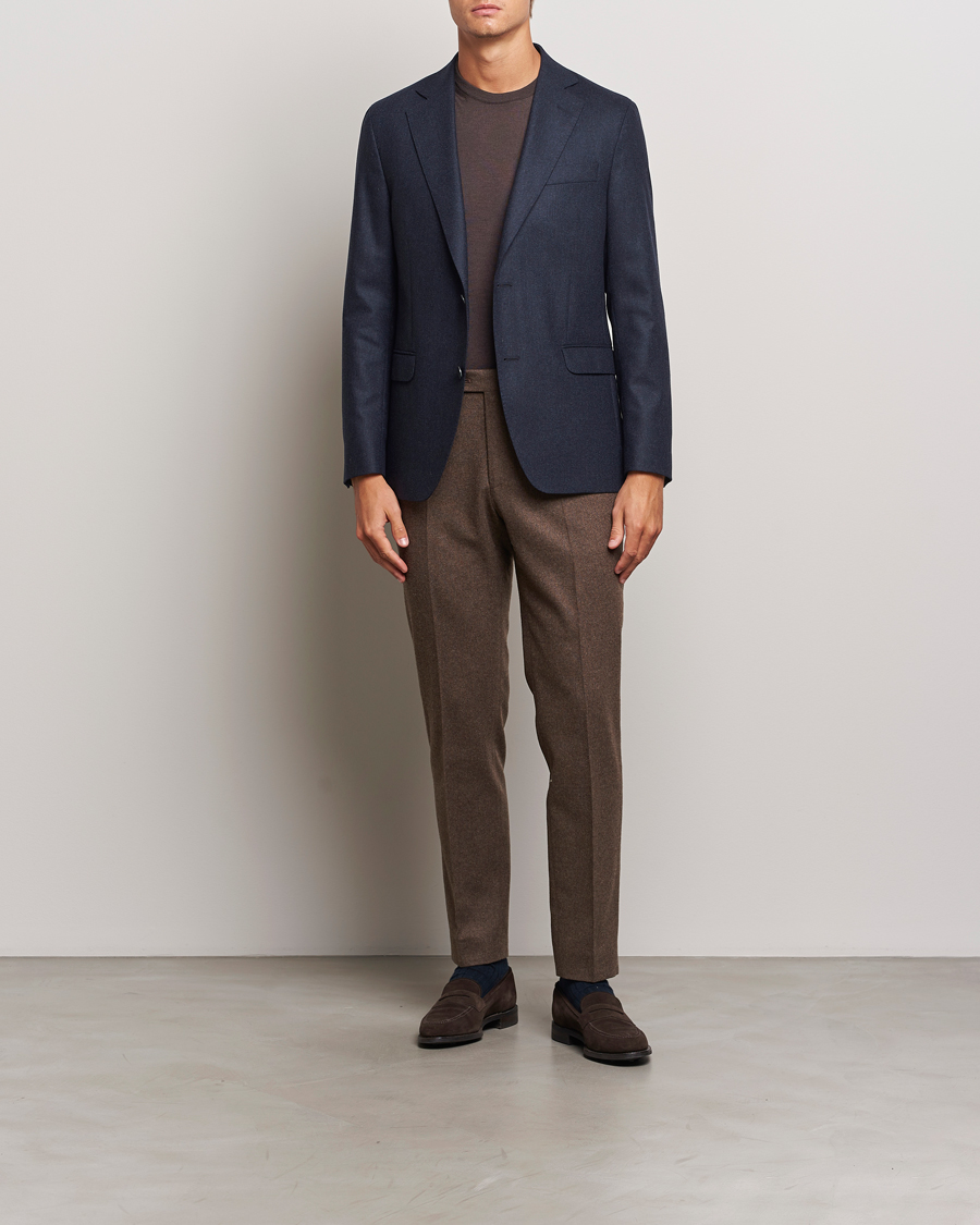 Herre | Blazere & jakker | Oscar Jacobson | Fogerty Flannel Blazer Navy