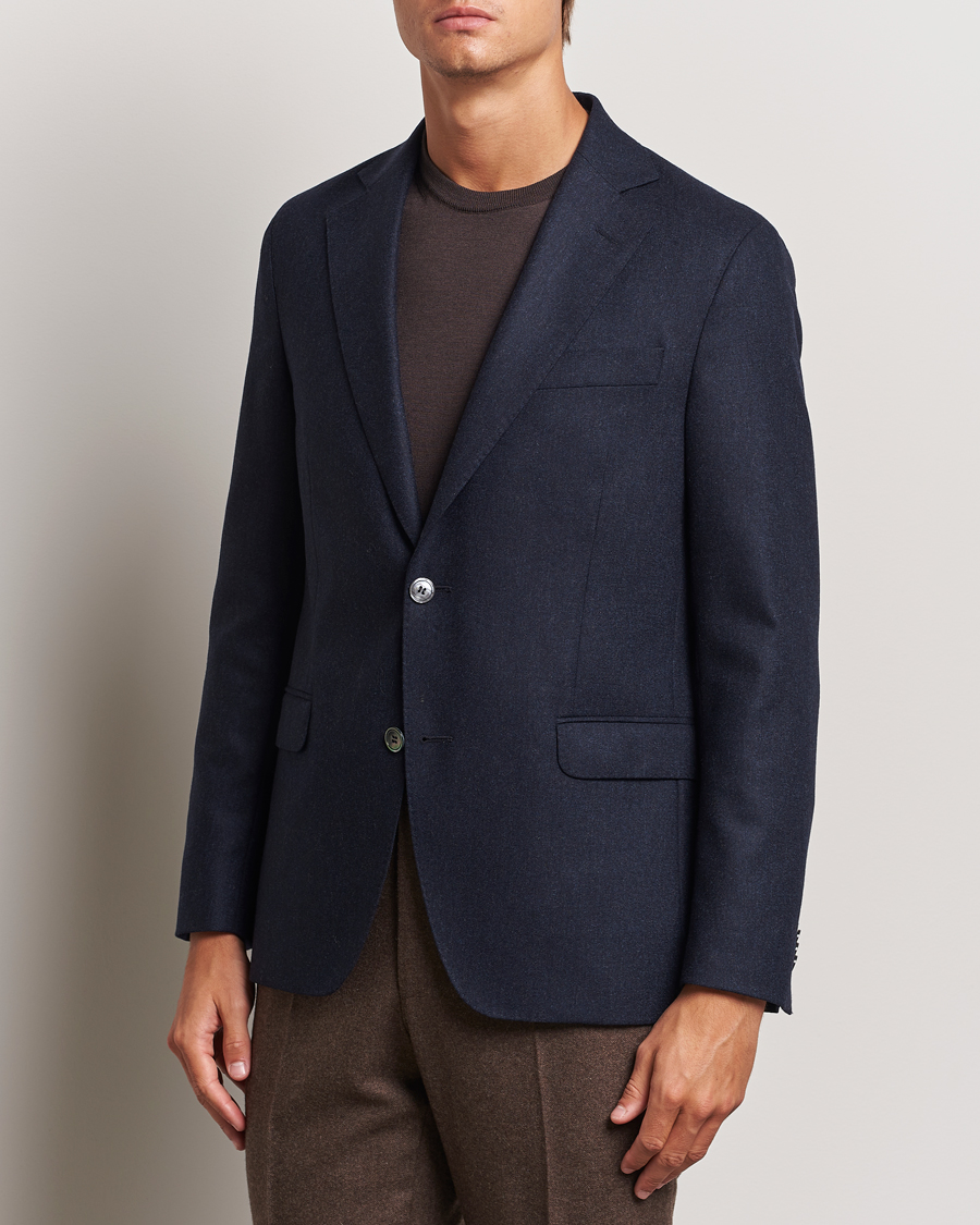 Herre | Blazere & jakker | Oscar Jacobson | Fogerty Flannel Blazer Navy