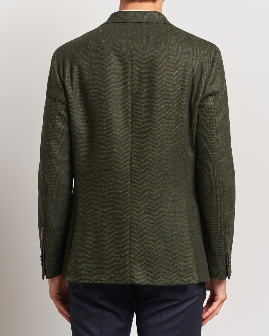 Herre | Blazere & jakker | Oscar Jacobson | Fogerty Moon Herringbone Tweed Blazer Green