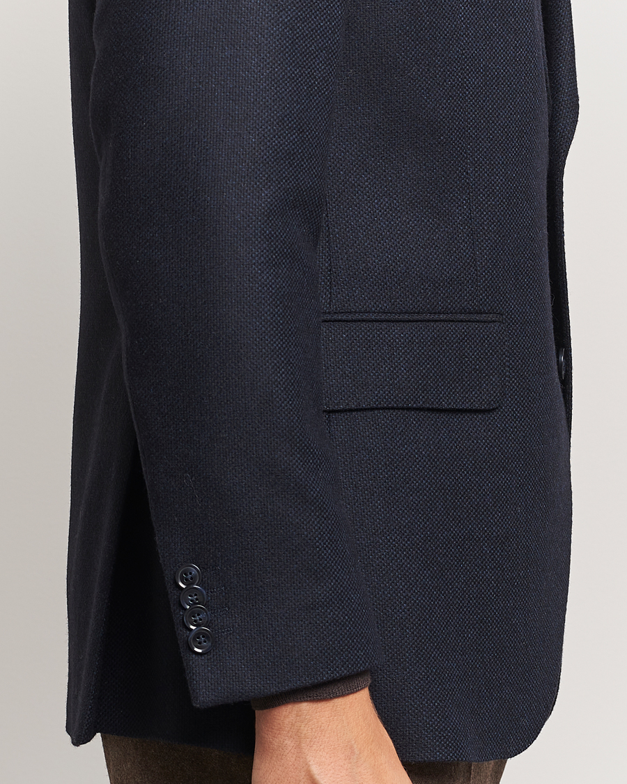 Herre | Blazere & jakker | Oscar Jacobson | Fogerty Wool Hopsack Blazer Navy