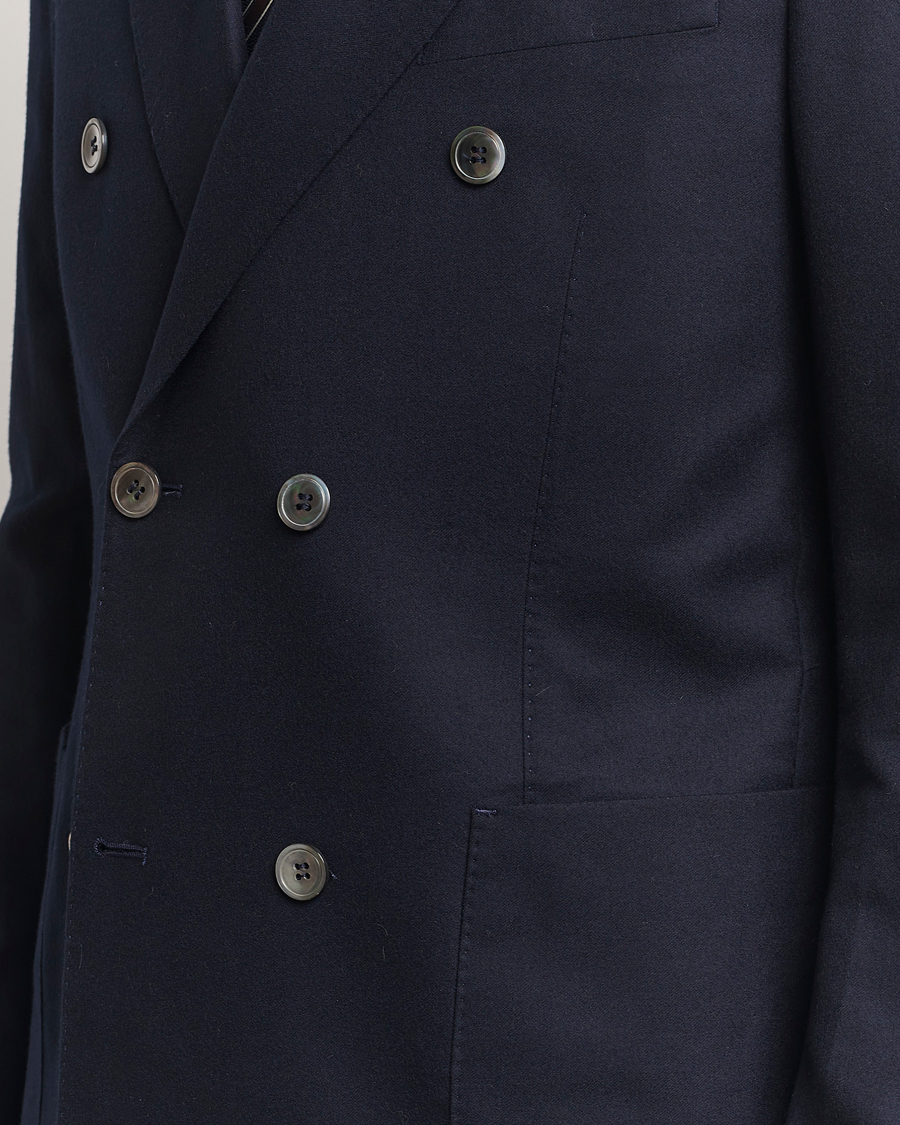 Herre | Blazere & jakker | Oscar Jacobson | Farris DB Super 150's Loro Piana Wool Blazer Navy