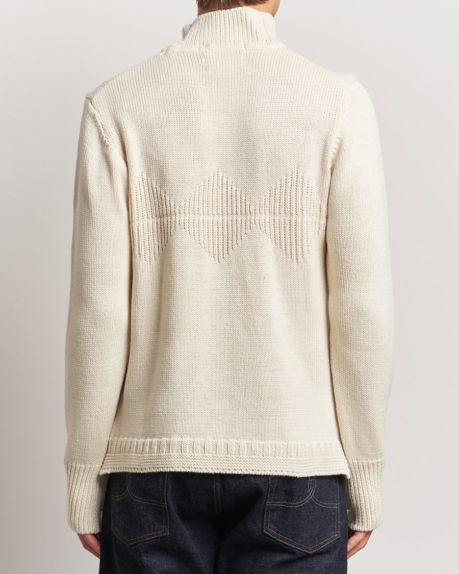 Herre | Trøjer | Peregrine | Mountain Guernsey Merino Funnel Neck Cream