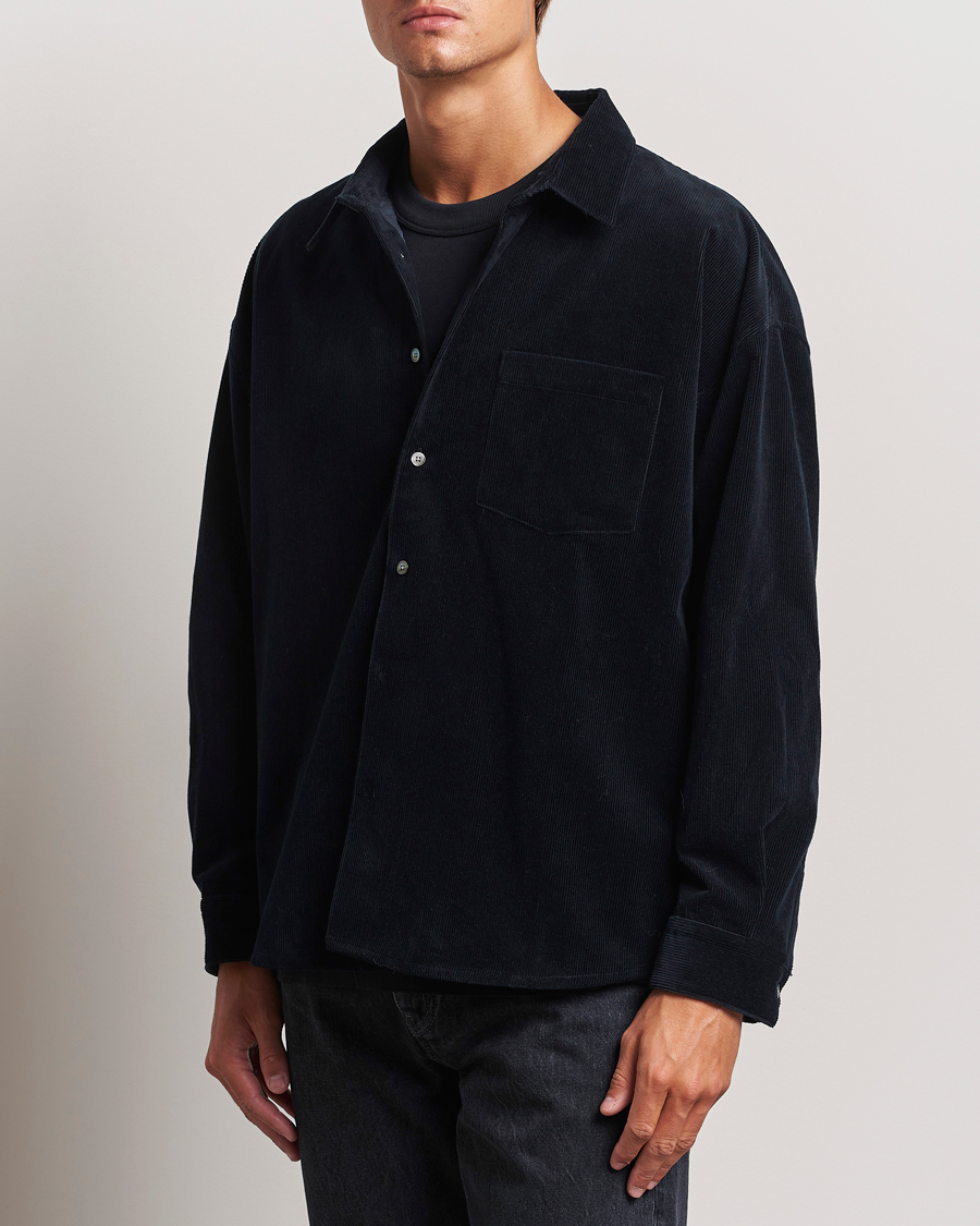 Herre | Skjorter | FRAME | Relaxed Corduroy Overshirt Dark Navy