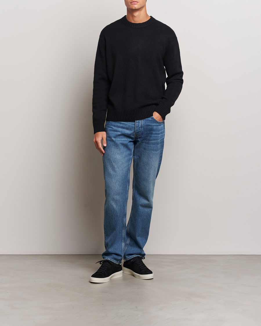 Herre | Trøjer | FRAME | Cashmere Sweater Noir
