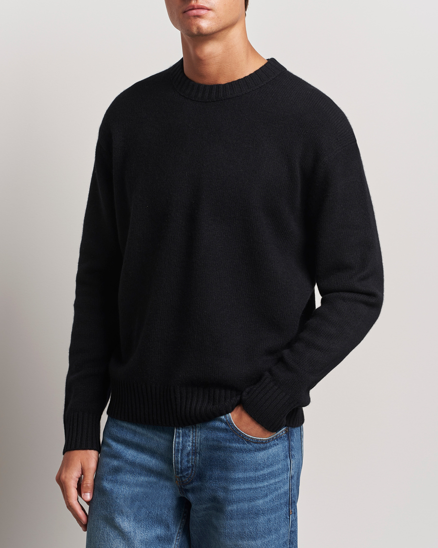 Herre | Trøjer | FRAME | Cashmere Sweater Noir