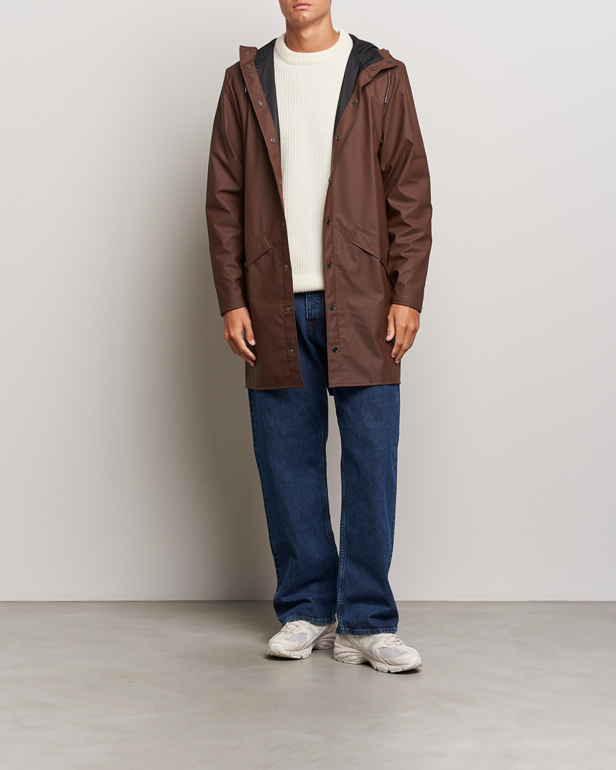 Herre | Jakker | RAINS | Long Jacket Frame Brown