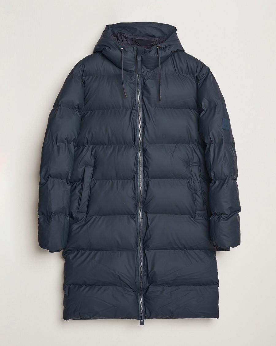 Herre | Jakker | RAINS | Alta Long Puffer Parka Navy