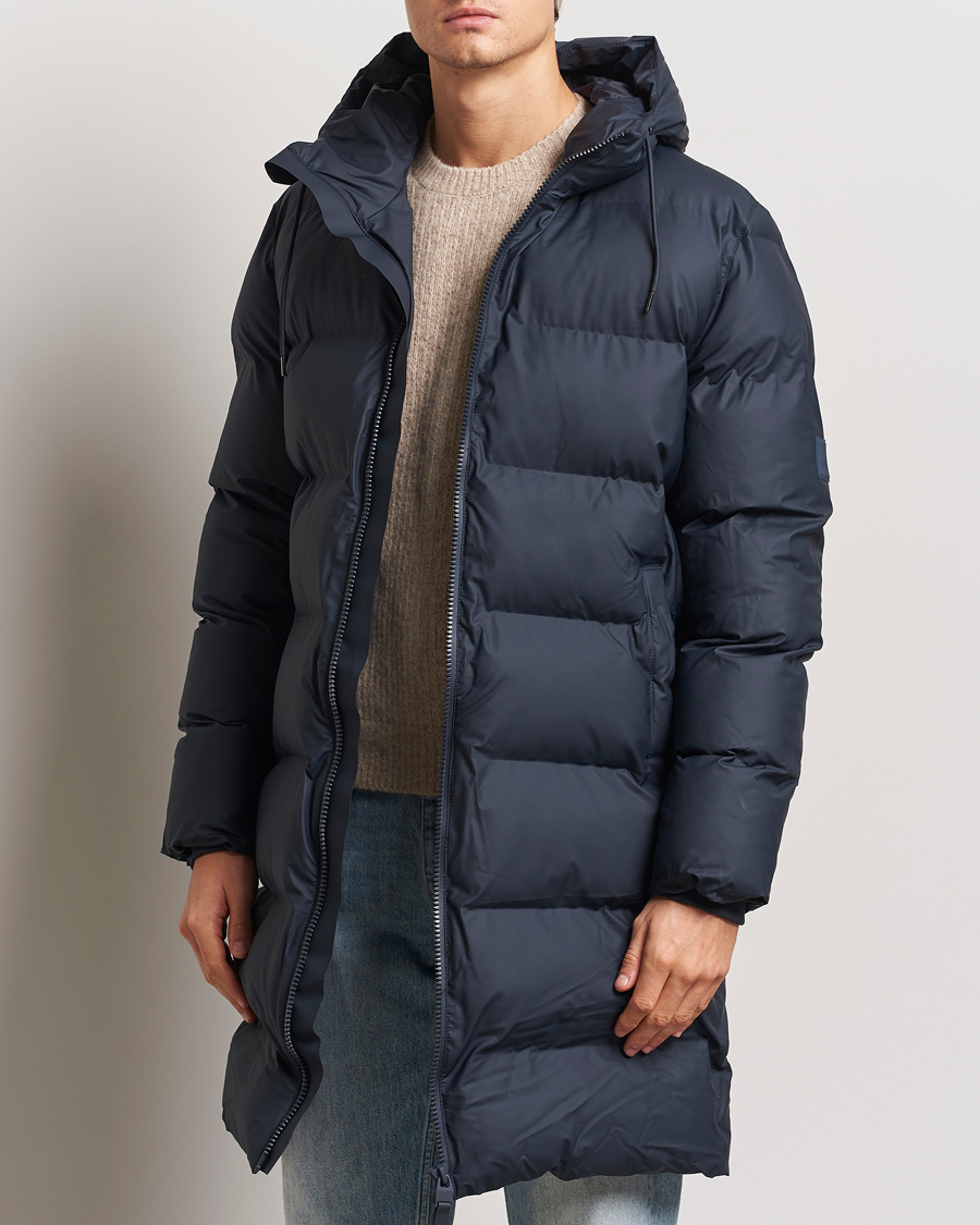 Herre | Jakker | RAINS | Alta Long Puffer Parka Navy