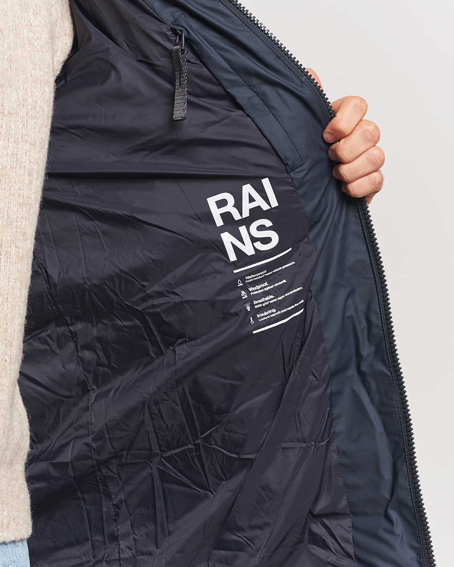 Herre | Jakker | RAINS | Alta Long Puffer Parka Navy