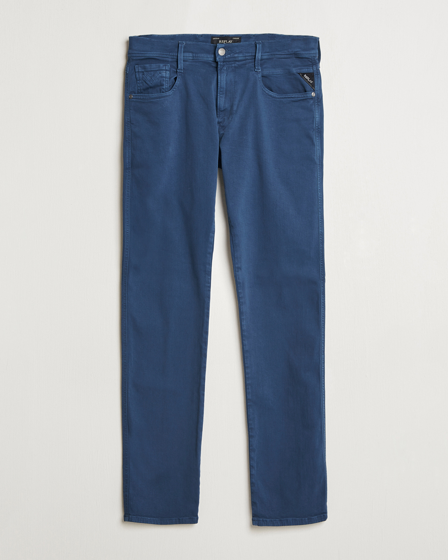 Herre | Bukser | Replay | Anbass Hyperflex X.Lite 5-Pocket Pants Faded Blue