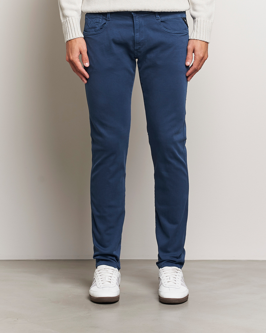 Herre | Bukser | Replay | Anbass Hyperflex X.Lite 5-Pocket Pants Faded Blue